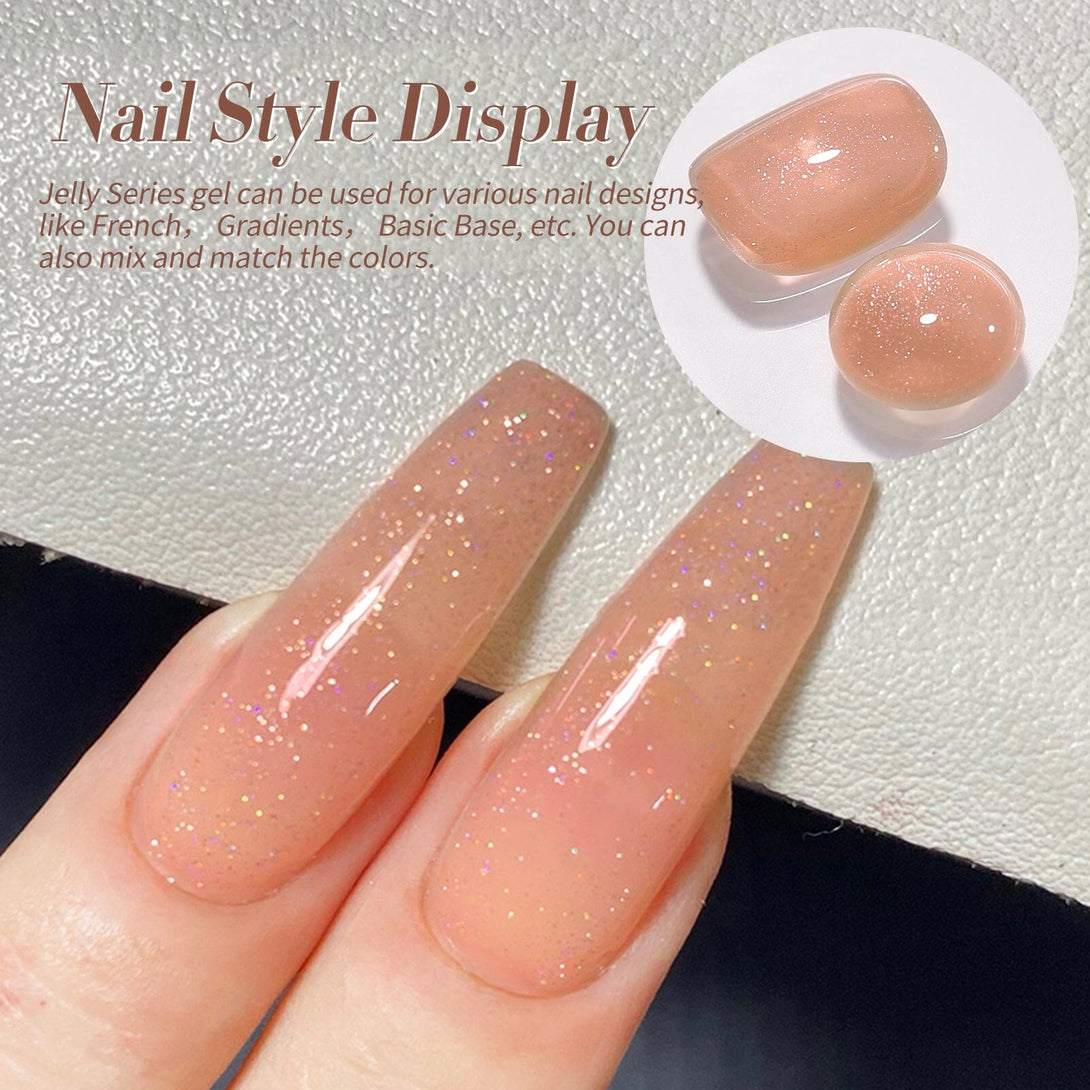 6 Colors Jelly Gel Set Autumn Dusk 7ml Gel Nail Polish BORN PRETTY 