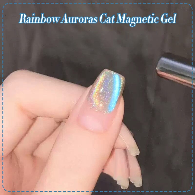 Rainbow Auroras Cat Magnetic Gel RA03 10ml Gel Nail Polish BORN PRETTY 