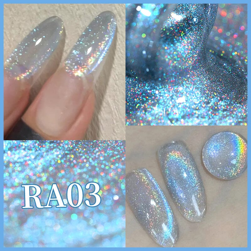 Rainbow Auroras Cat Magnetic Gel RA03 10ml Gel Nail Polish BORN PRETTY 