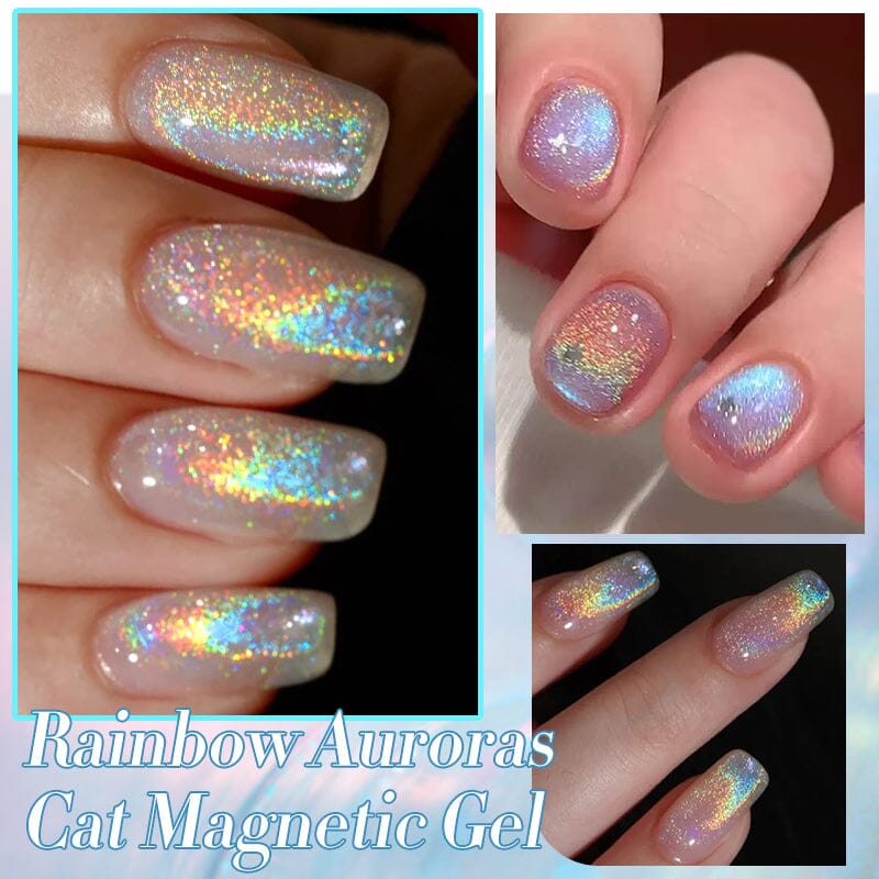 Rainbow Auroras Cat Magnetic Gel RA03 10ml Gel Nail Polish BORN PRETTY 