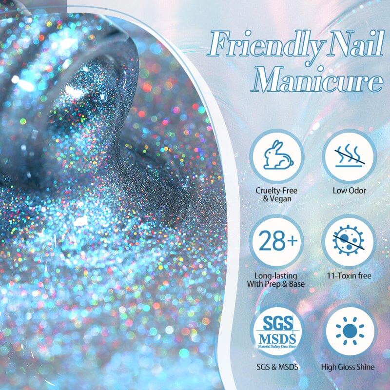 Rainbow Auroras Cat Magnetic Gel RA03 10ml Gel Nail Polish BORN PRETTY 