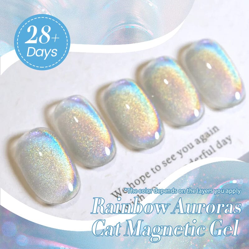 Rainbow Auroras Cat Magnetic Gel RA03 10ml Gel Nail Polish BORN PRETTY 