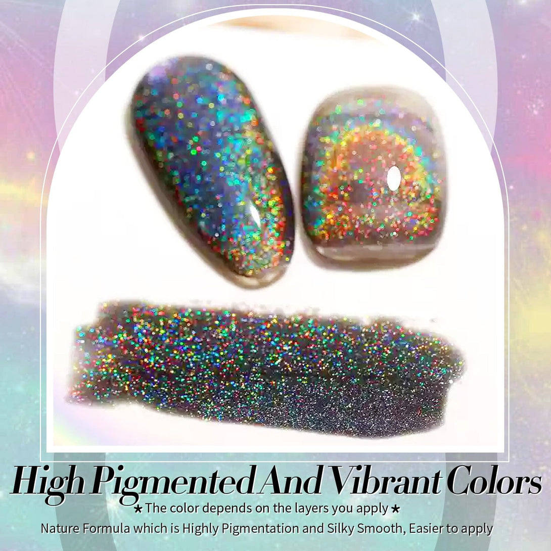 Black Holo Cat Magnetic Gel Polish 15ml Gel Nail Polish BORN PRETTY 