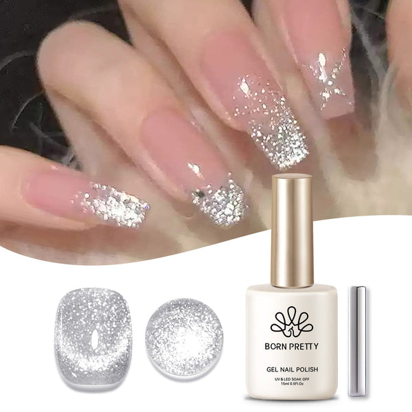 Silver Platinum Cat Magnetic Gel Polish 15ml Gel Nail Polish BORN PRETTY 