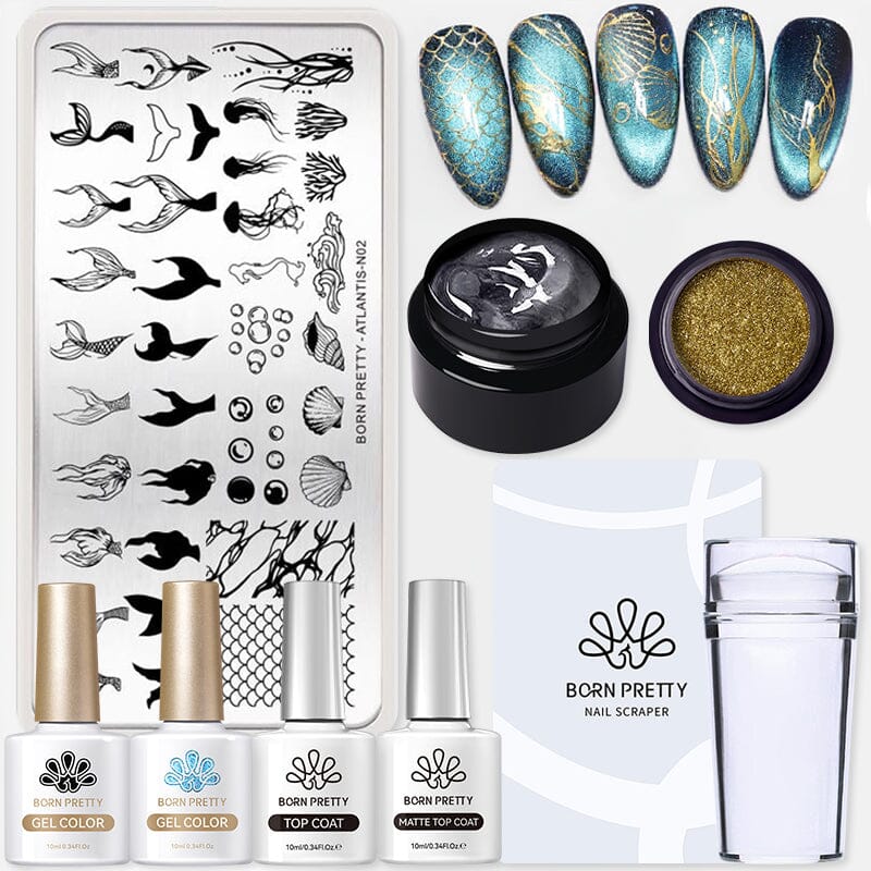 Stamping Nail Kit Stamping Nail BORN PRETTY Set 1 