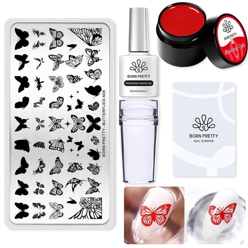 Stamping Nail Kit Stamping Nail BORN PRETTY Set 3 