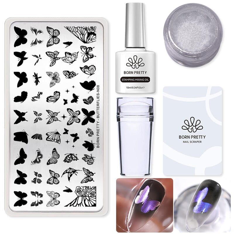 Stamping Nail Kit Stamping Nail BORN PRETTY Set 5 