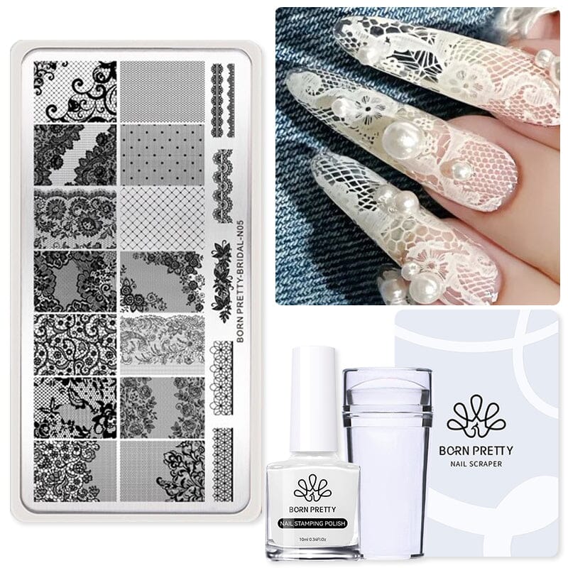 Stamping Nail Kit Stamping Nail BORN PRETTY Set 8 