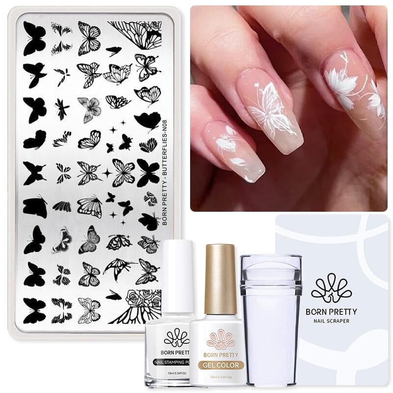 Stamping Nail Kit Stamping Nail BORN PRETTY Set 9 