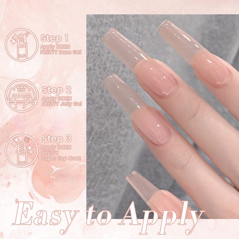 Jelly Nude Gel JN77 10ml Gel Nail Polish BORN PRETTY 