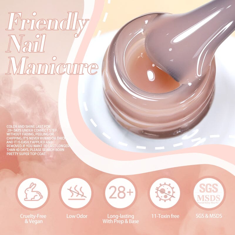 Jelly Nude Gel JN77 10ml Gel Nail Polish BORN PRETTY 