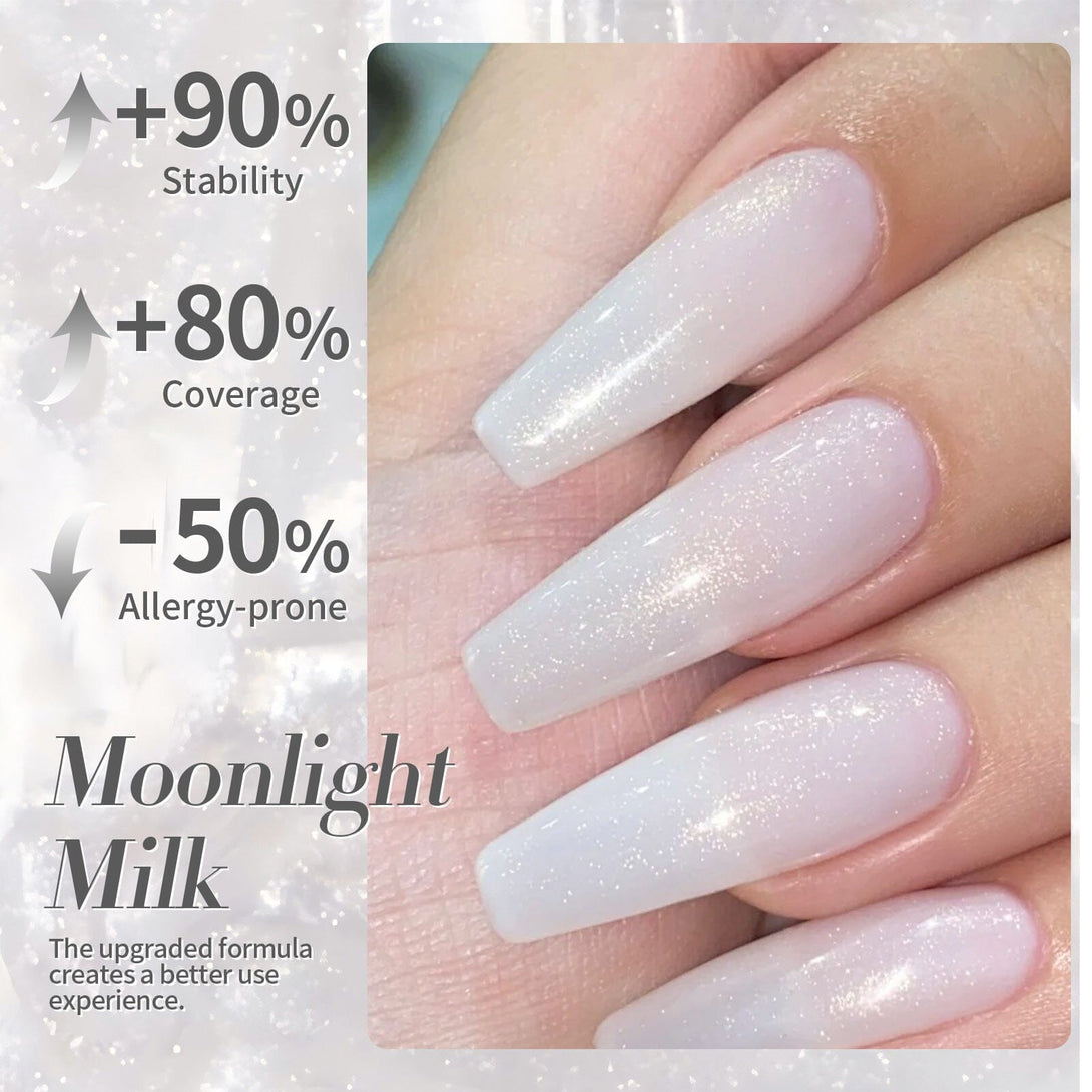 Glitter Jelly Gel #19 Moonlight Milk 15ml Gel Nail Polish BORN PRETTY 