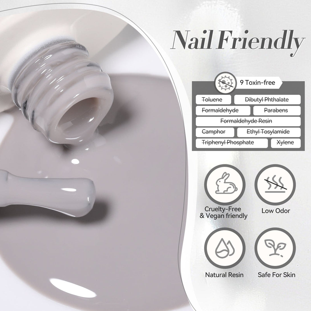 Milky Jelly Gel #20 Arctic Grey 15ml Gel Nail Polish BORN PRETTY 