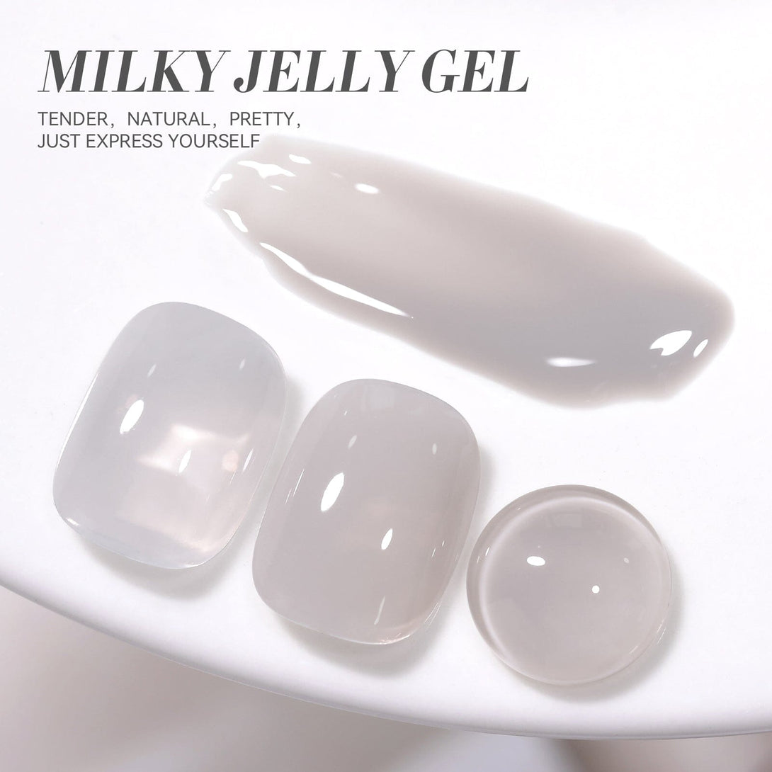 Milky Jelly Gel #20 Arctic Grey 15ml Gel Nail Polish BORN PRETTY 