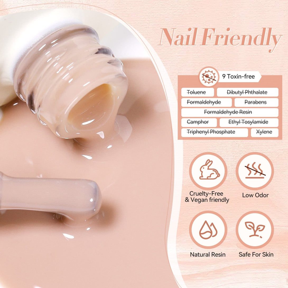 Milky Jelly Gel #21 Silk Peach 15ml Gel Nail Polish BORN PRETTY 