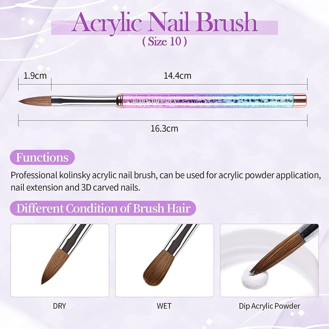 US ONLY] Acrylic Nail Brush #10 – BORN PRETTY