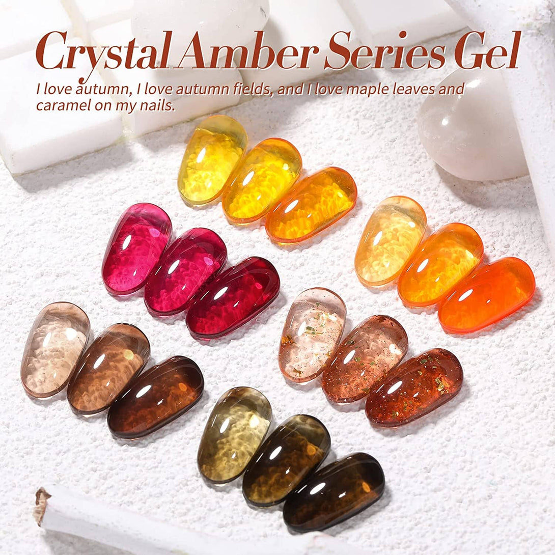 [US ONLY] Jelly Amber Gel 6 Colors Set BORN PRETTY 