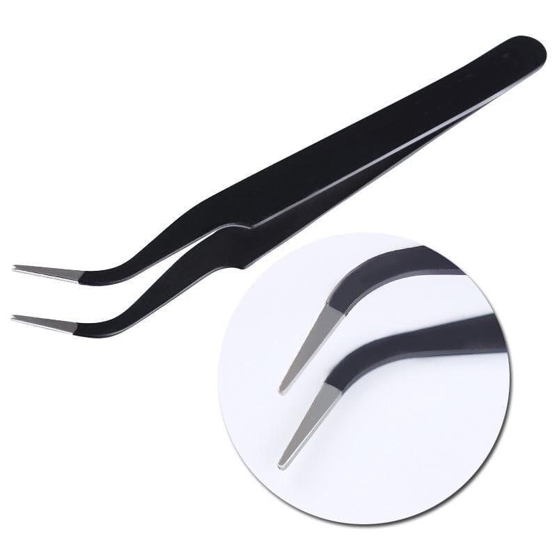 Black Curved Nail Tweezers Nail Tools BORN PRETTY 