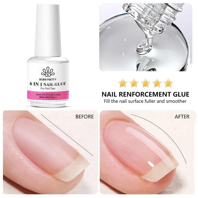 2023 Solid Nail Patch Gel UV Glue No-Flowing Modelling Stick Tips Clear  Solid Nail Art UV Gel nail glue гель для наращивания - AliExpress