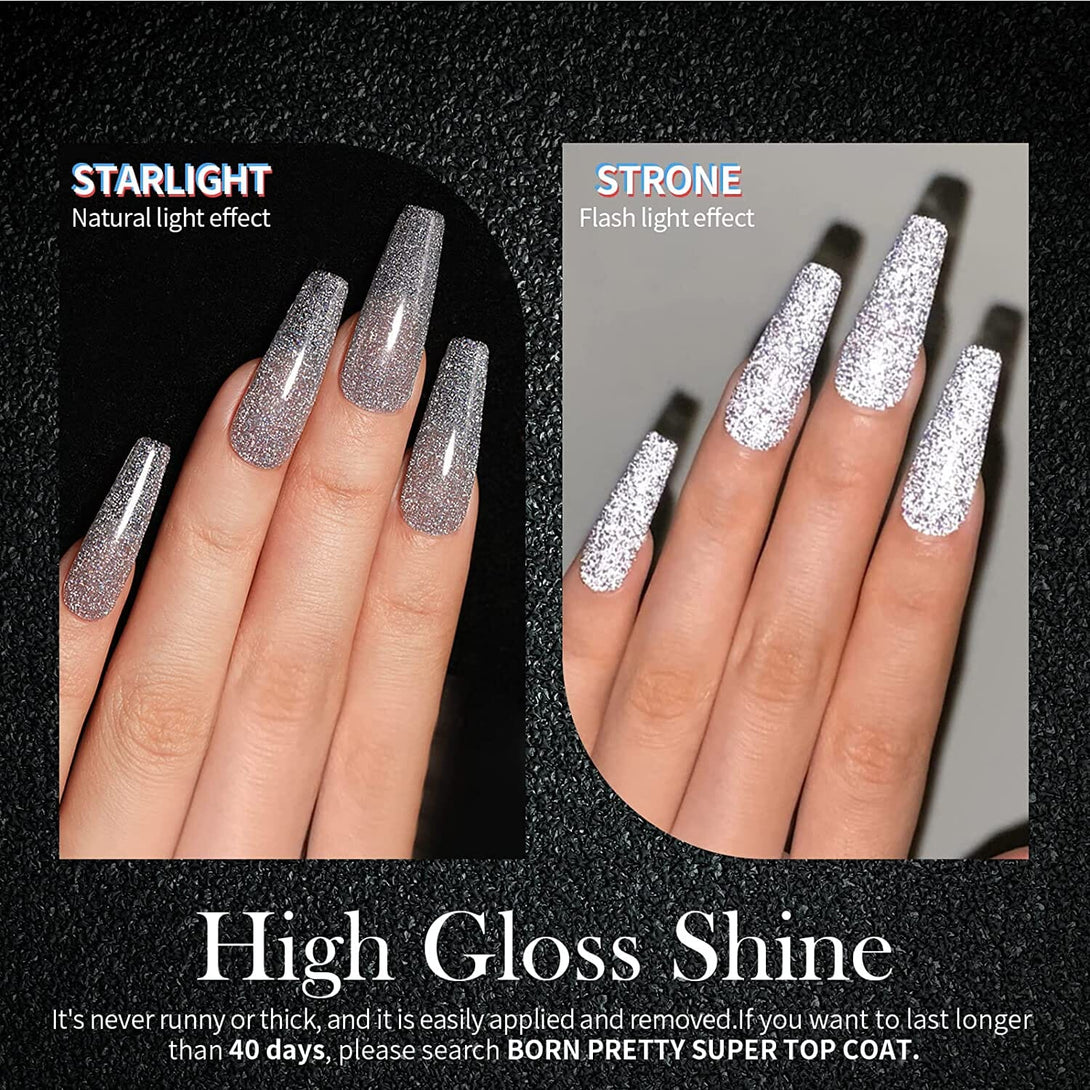 [US ONLY] Reflective Glitter Gel 6 Colors Set BORN PRETTY 