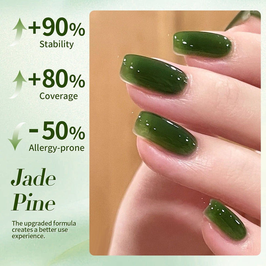 Milky Jelly Gel #22 Jade Pine 15ml Gel Nail Polish BORN PRETTY 