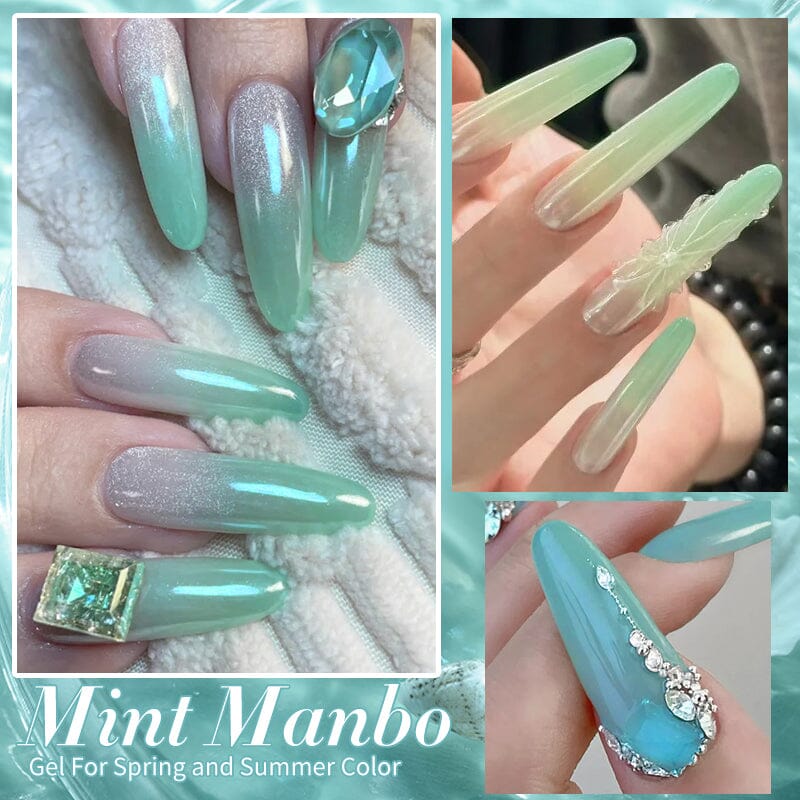 6 Colors Mint Manbo Gel Polish Set 10ml Gel Nail Polish BORN PRETTY 