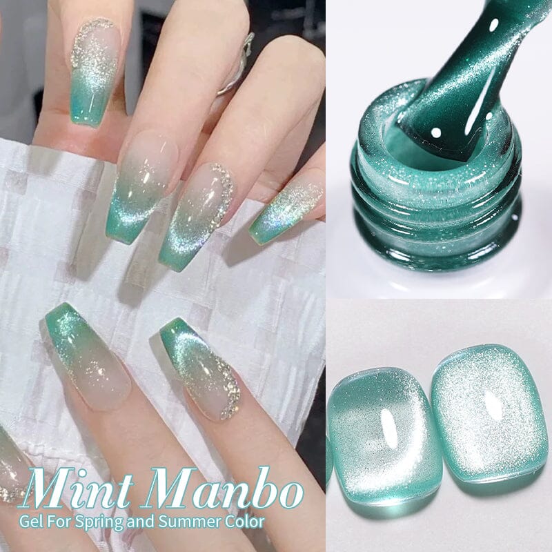 6 Colors Mint Manbo Gel Polish Set 10ml Gel Nail Polish BORN PRETTY 