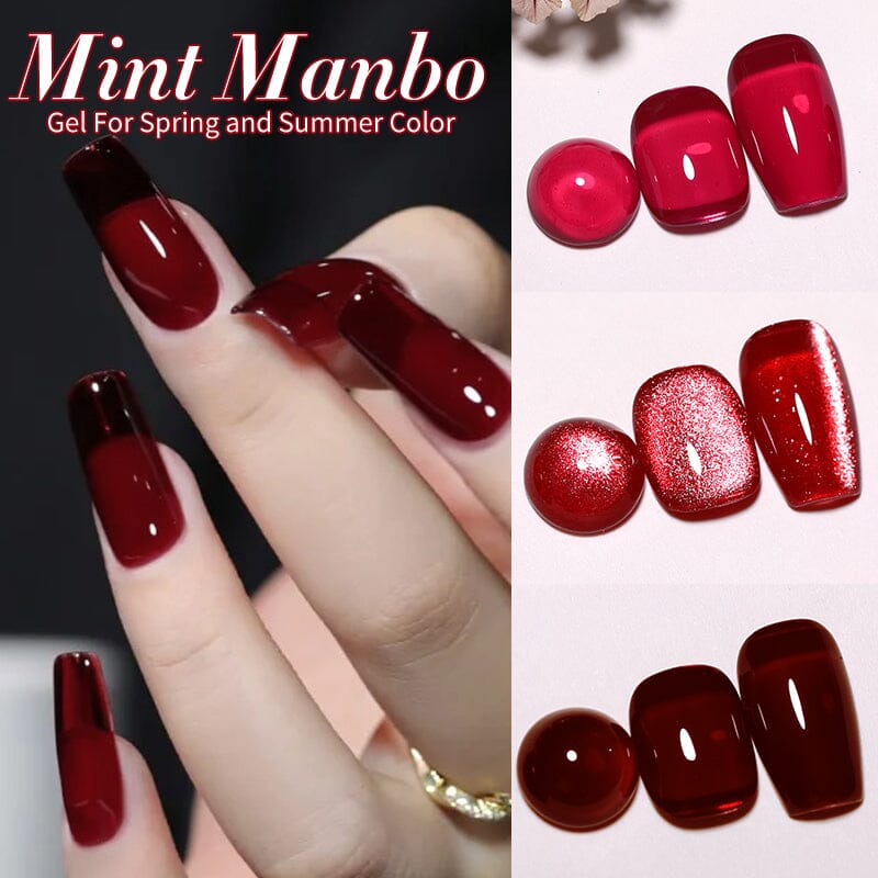 6 Colors Red Gel Polish Set 10ml Gel Nail Polish BORN PRETTY 