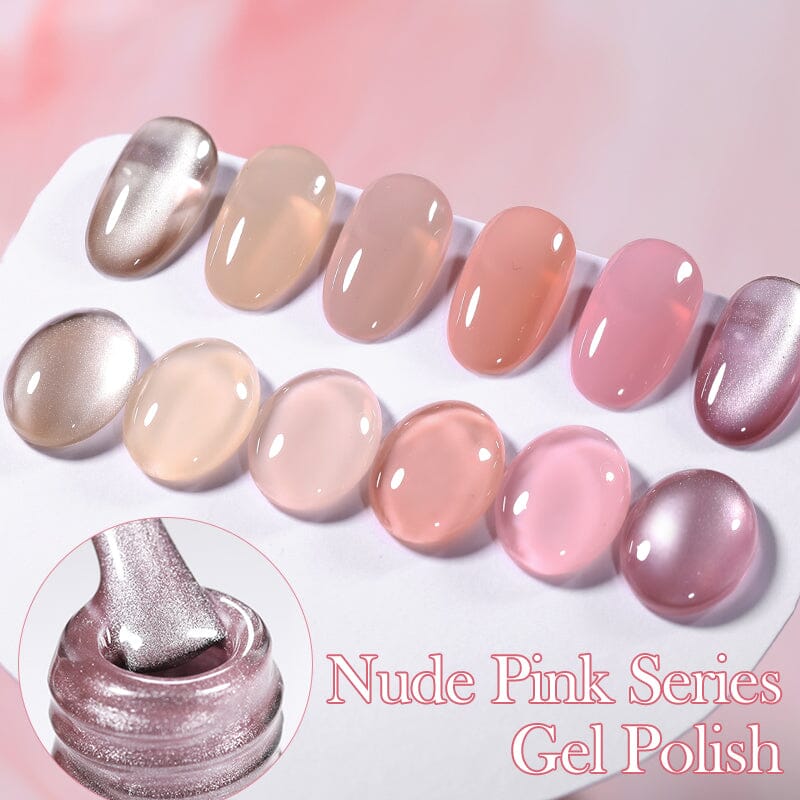 6 Colors Nude Pink Gel Polish Set 10ml Gel Nail Polish BORN PRETTY 