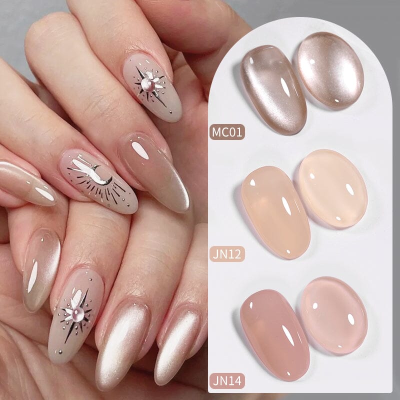 6 Colors Nude Pink Gel Polish Set 10ml Gel Nail Polish BORN PRETTY 