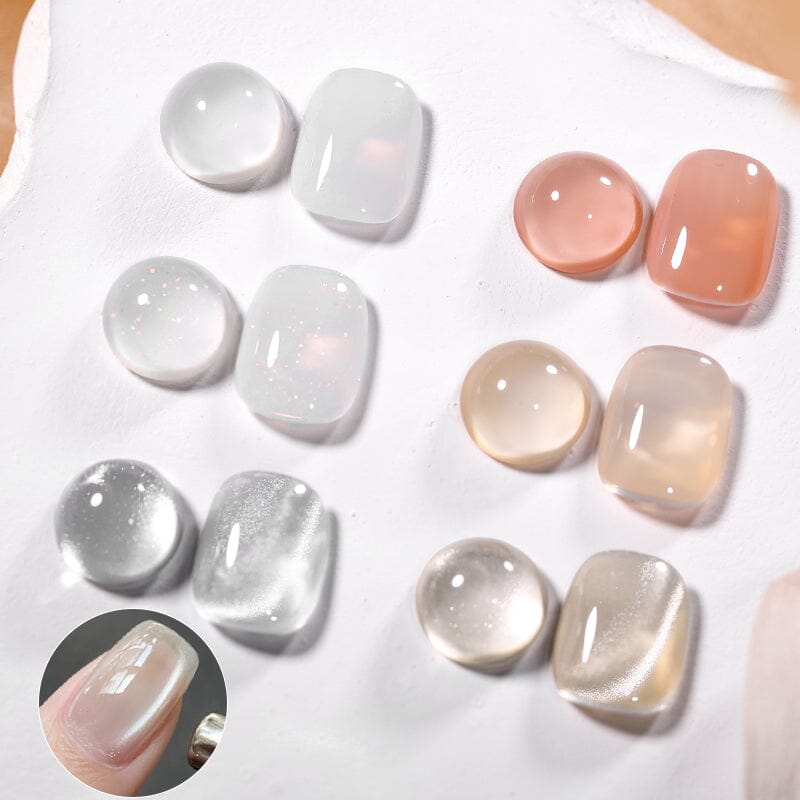 6 Colors Nude Milk Gel Polish Set 10ml Gel Nail Polish BORN PRETTY 