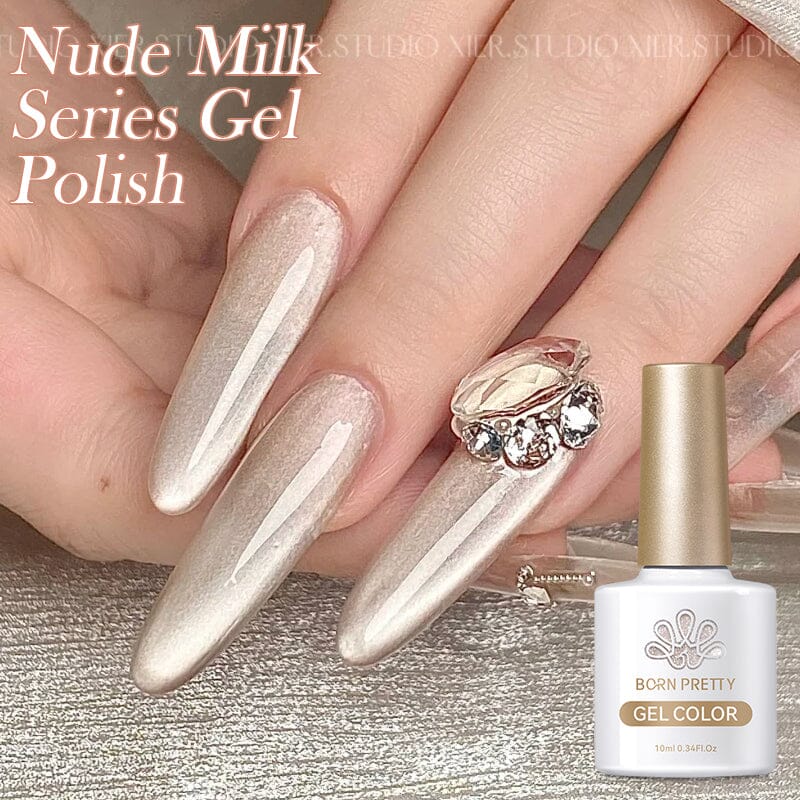 6 Colors Nude Milk Gel Polish Set 10ml Gel Nail Polish BORN PRETTY 