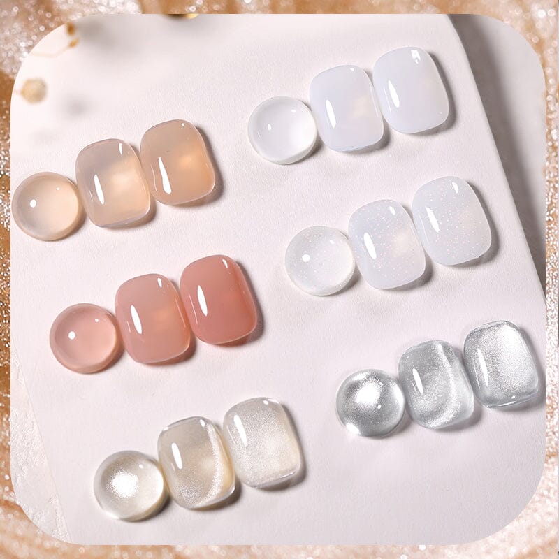 6 Colors Nude Milk Gel Polish Set 10ml Gel Nail Polish BORN PRETTY 