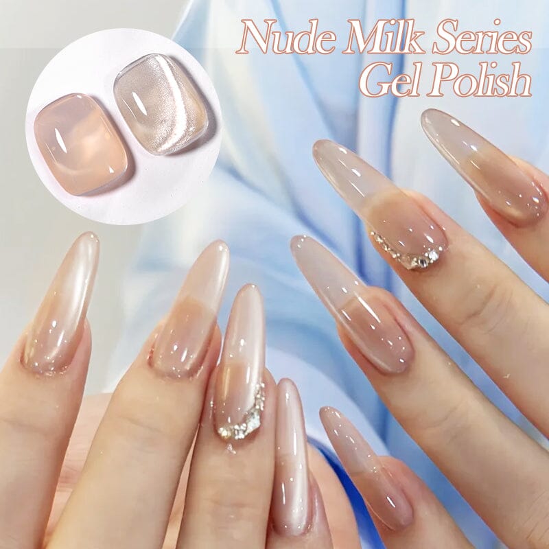 6 Colors Nude Milk Gel Polish Set 10ml Gel Nail Polish BORN PRETTY 