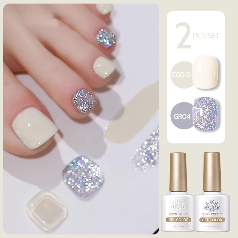 2pcs Gel Color Set 10ml Gel Nail Polish BORN PRETTY 11 