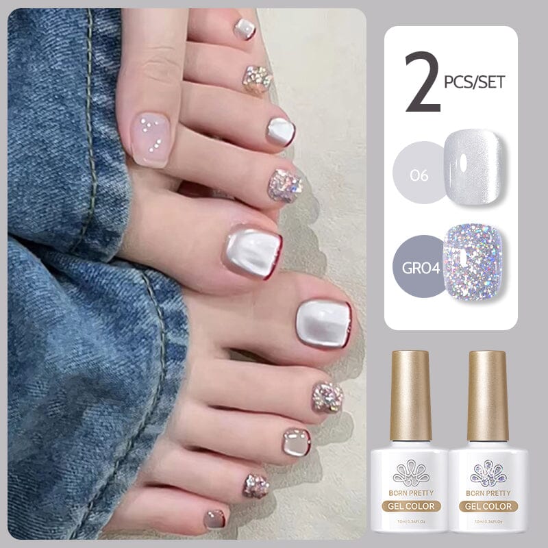 2pcs Gel Color Set 10ml Gel Nail Polish BORN PRETTY 23 