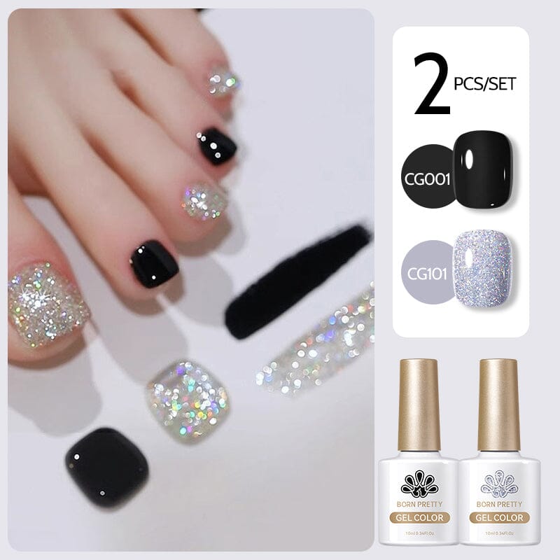 2pcs Gel Color Set 10ml Gel Nail Polish BORN PRETTY 03 