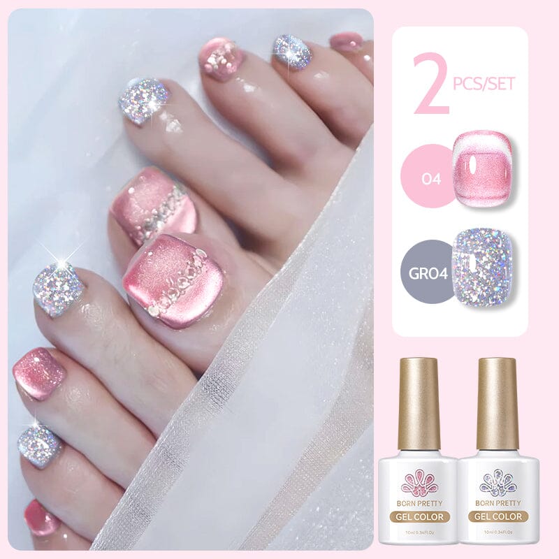 2pcs Gel Color Set 10ml Gel Nail Polish BORN PRETTY 32 