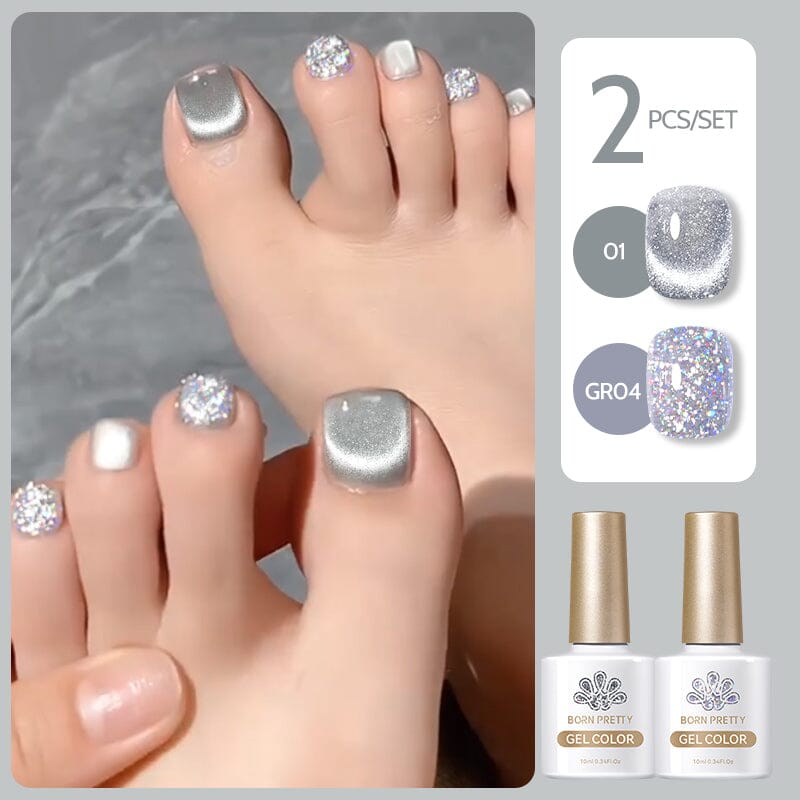 2pcs Gel Color Set 10ml Gel Nail Polish BORN PRETTY 36 