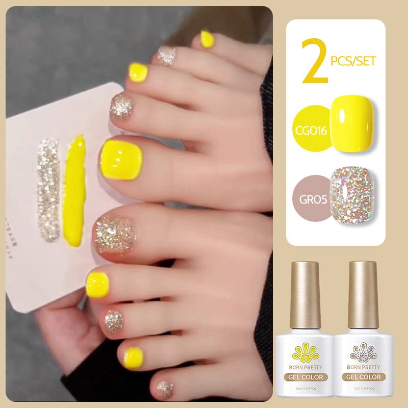 2pcs Gel Color Set 10ml Gel Nail Polish BORN PRETTY 05 