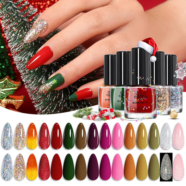 15 Colors Nail Polish Set B Autumn Winter 6ml Nail Polish BORN PRETTY 