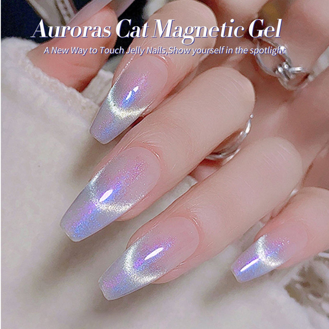 6 Colors Auroras Cat Magnetic Gel 7ml with Magnetic Stick Gel Nail Polish BORN PRETTY 