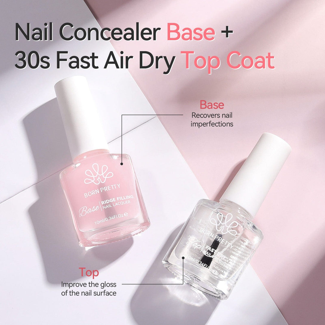 Base & Top Nail Polish Set 10ml Nail Polish BORN PRETTY 