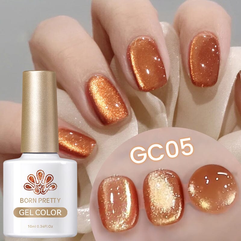 10ml Gold Cat Magnetic Gel GC05 Gel Nail Polish BORN PRETTY 