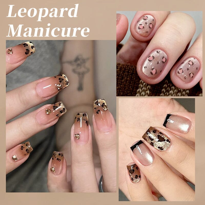 3pcs Set #03 Leopard Manicure Gel 10ml Gel Nail Polish BORN PRETTY 