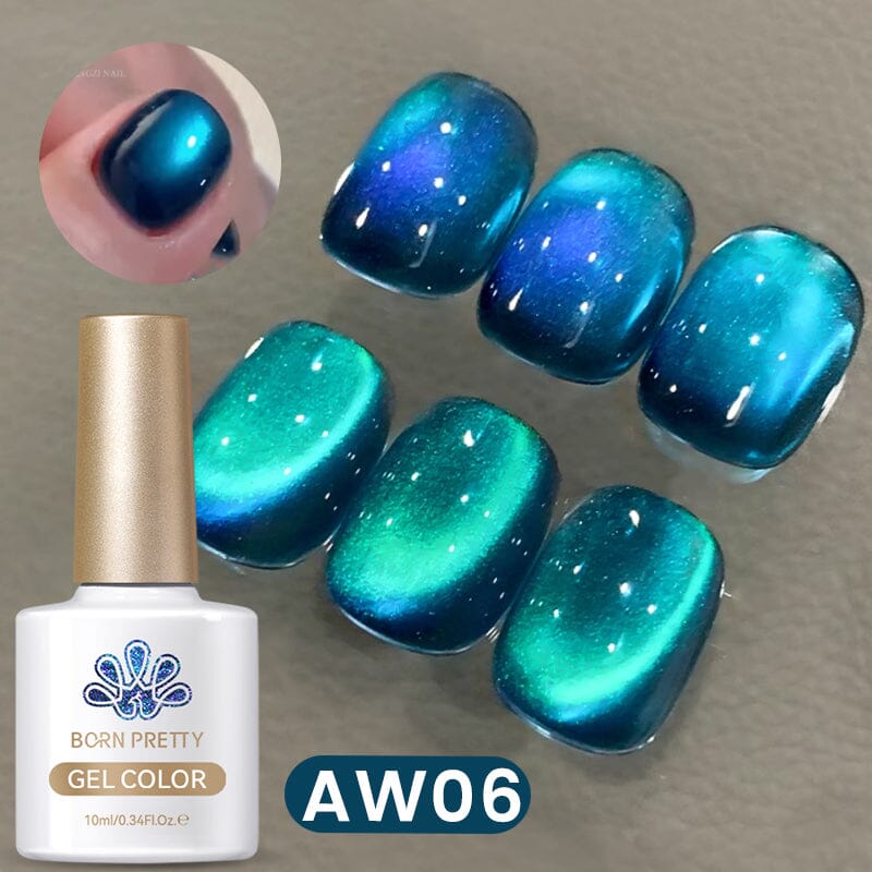 Autumn Water Light Cat Magnetic Gel AW06 10ml Gel Nail Polish BORN PRETTY 