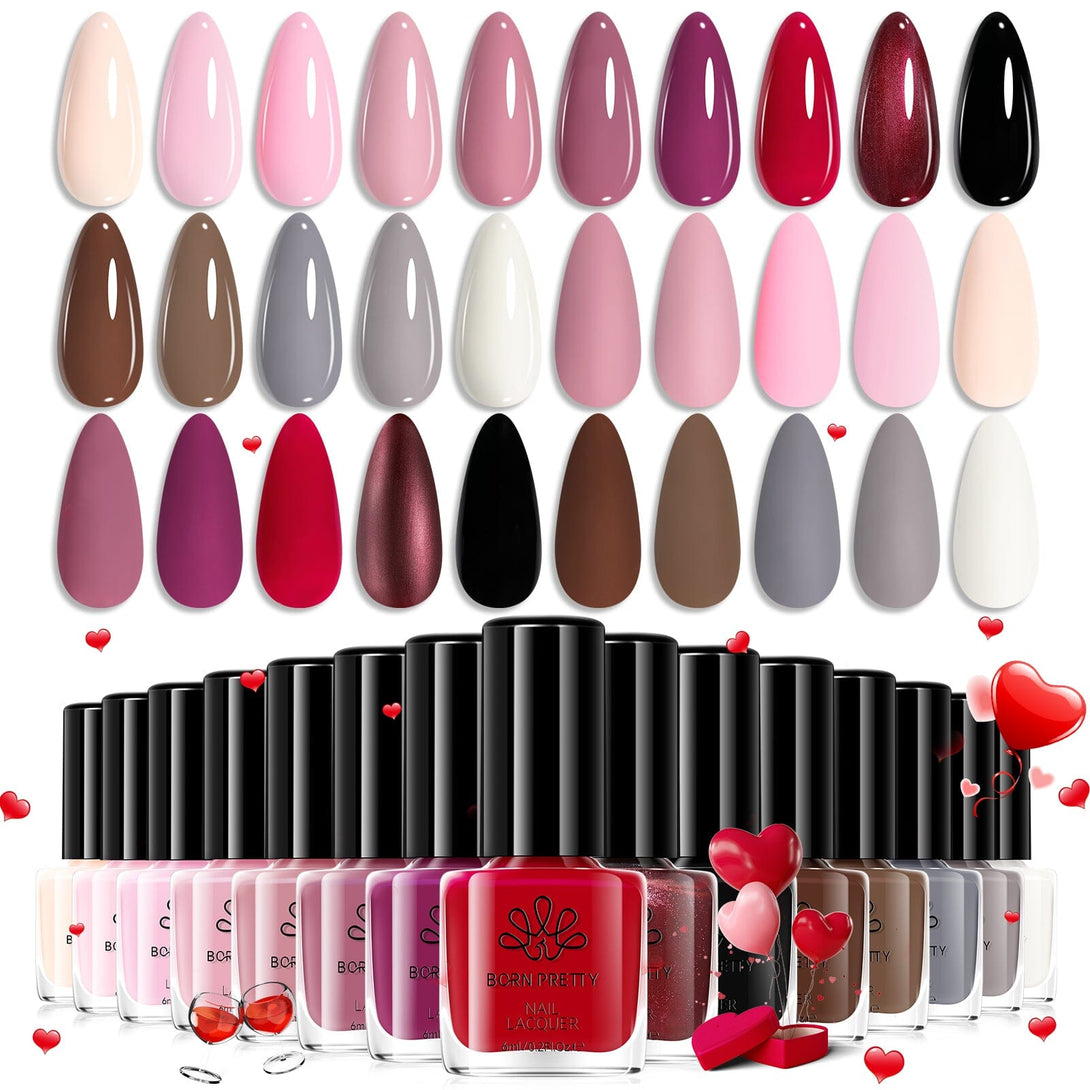 15 Colors Nail Polish Set C Valentine's Day Collection 6ml Nail Polish BORN PRETTY 