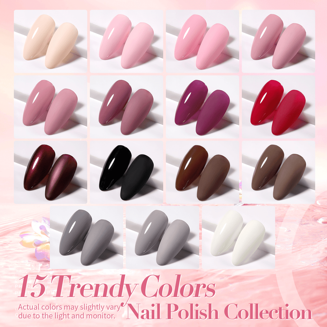 15 Colors Nail Polish Set C Valentine's Day Collection 6ml Nail Polish BORN PRETTY 