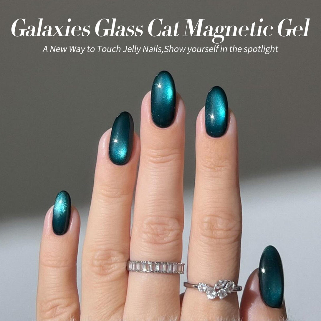 6 Colors Galaxies Glass Cat Magnetic Gel 7ml with Magnetic Stick Gel Nail Polish BORN PRETTY 