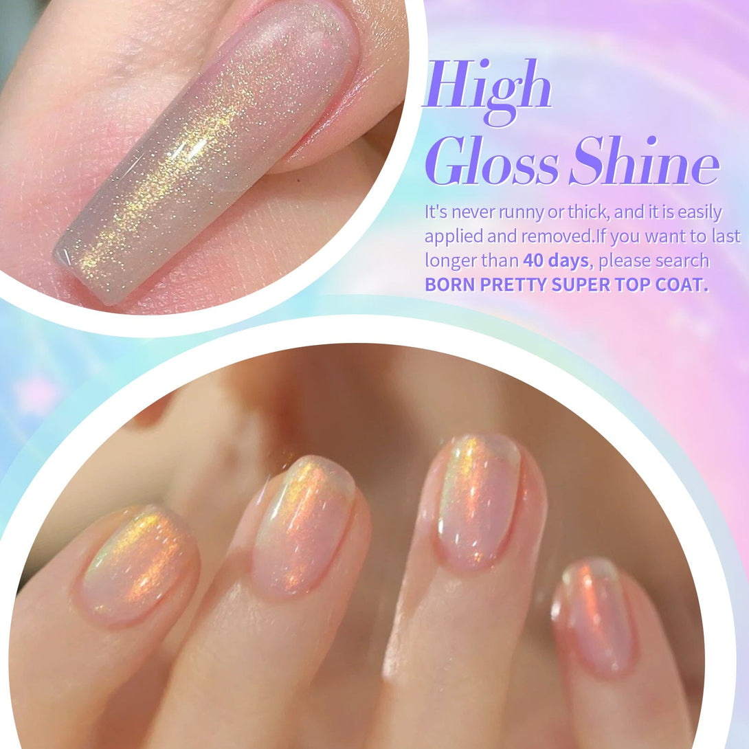 4 Colors Mica Luminous Glitter Gel 7ml Gel Nail Polish BORN PRETTY 